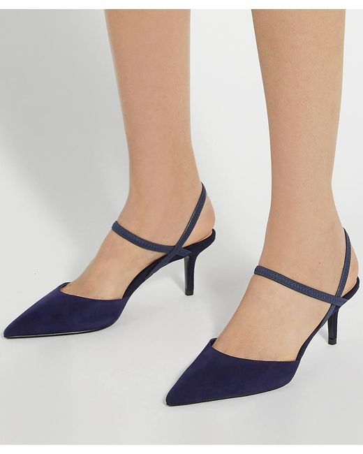 Dune Blue Classical Stiletto Heeled Courts