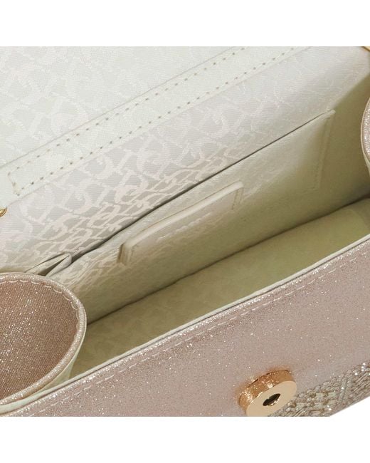 Dune Natural Bedazzle Sculptural Top-Handle Bag
