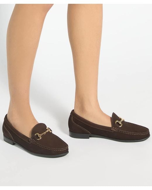 Dune Brown Glena Hardware-Detail Loafers