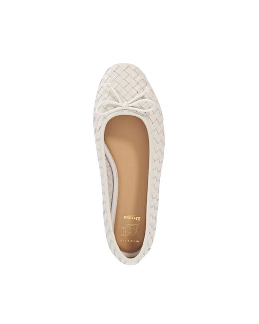 Dune Natural Wf Heat Woven Ballet Flats