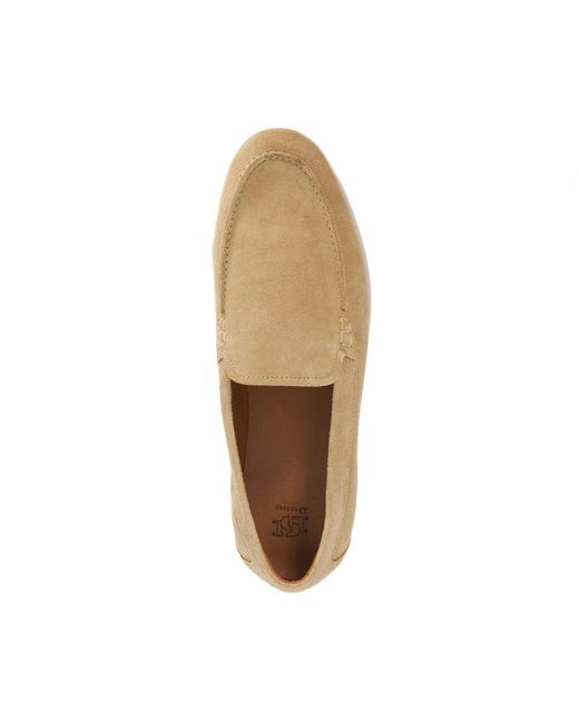 Dune Natural Boltman Suede Casual Loafers for men