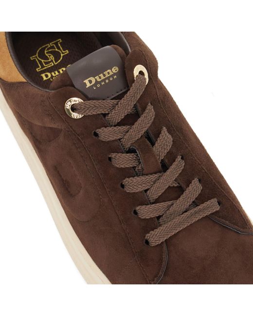 Dune Brown Eden Flatform Lace-Up Trainers