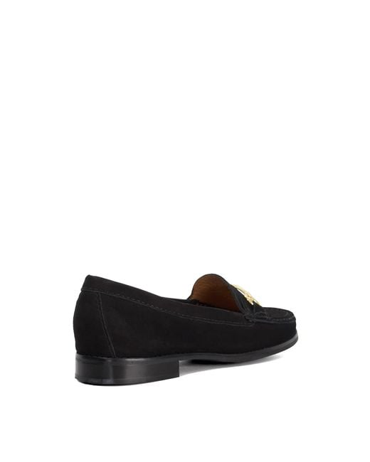 Dune Black Wf Glenny Wide Fit Snaffle Trim Loafers