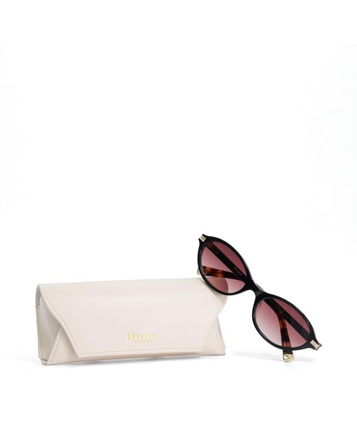 Dune Purple Gia Narrow Cat Eye Sunglasses