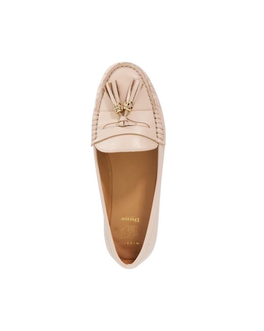 Dune Pink Wf Geen Leather Moccasin Loafers