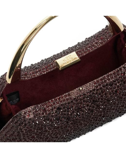 Dune Purple Beamings Handle Embellished Bag
