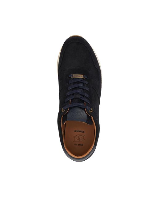 Dune Blue Wf Trilogy Wide Fit Lace-Up Runner Trainers for men