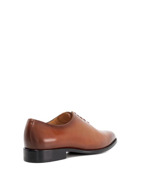 Dune Brown Sylvester Premium Wholecut Leather Sole Lace-Ups for men