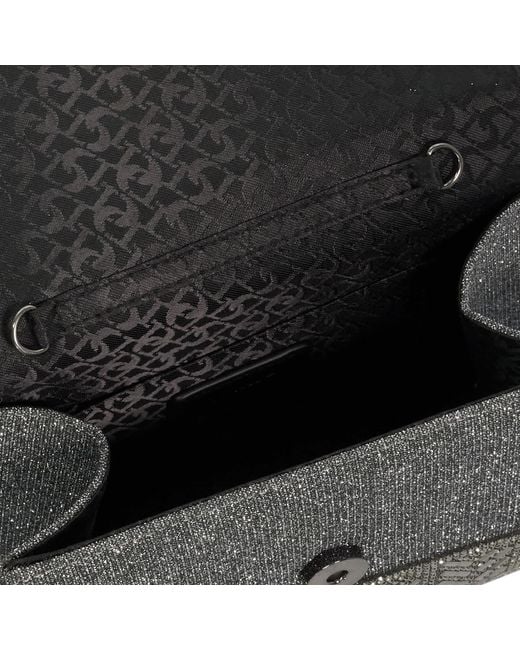 Dune Gray Bedazzle Sculptural Top-Handle Bag