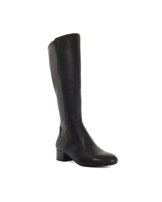 Dune Black Wf Tayla Wide Fit Stretch Knee-High Boots