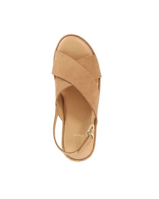 Dune Natural Kiya Raffia Flatform Sandals