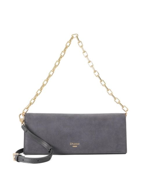 Dune Gray Bemuse Multi-Strap Shoulder Bag