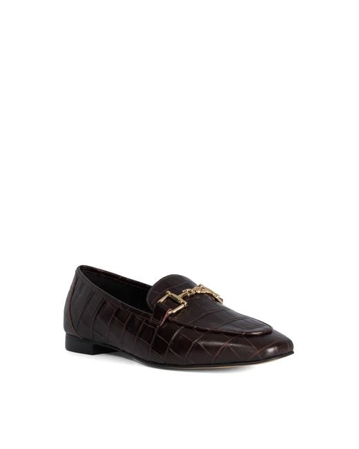 Dune Black Wf Grained Hardware-Detail Loafers