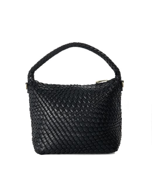 Dune Black Deliberate M Woven Shoulder Bag