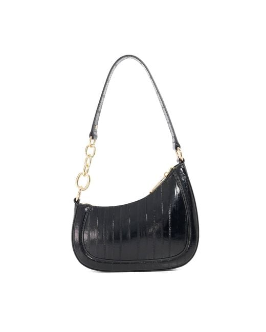 Dune Black Direction Chain Detail Shoulder Bag