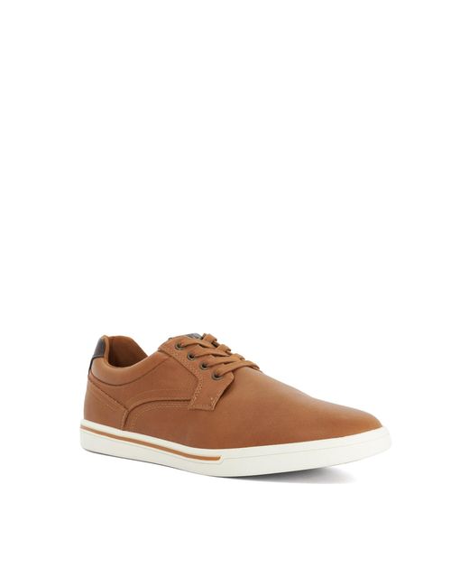 Dune Brown Tommus Lace-Up Trainers for men