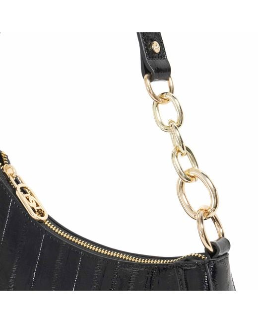 Dune Black Direction Chain Detail Shoulder Bag