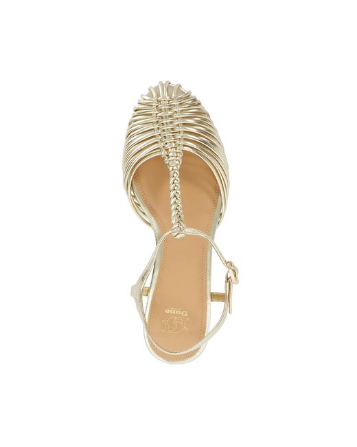 Dune Natural Harmoni Braided Ballet Flats