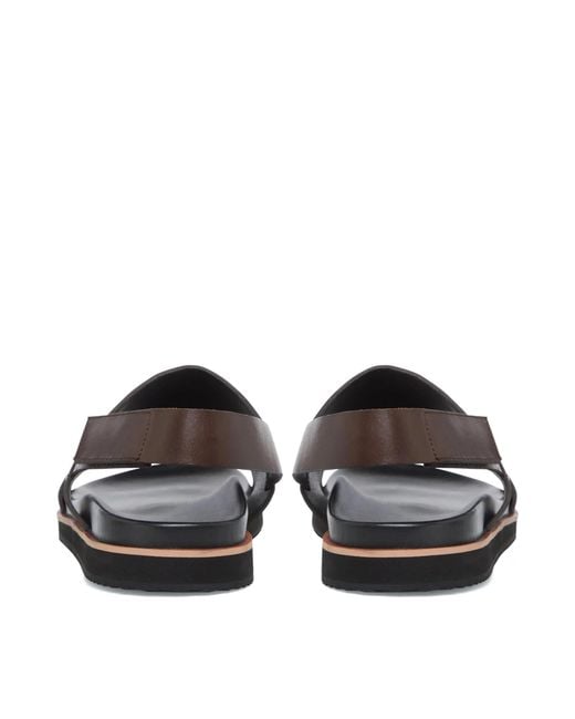 Dune Brown Idda Utilitarian Strap Sandals for men