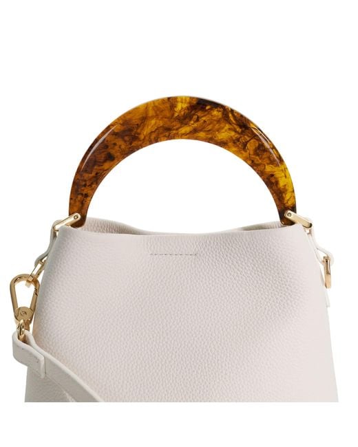 Dune Brown Dharla Resin Handle Mini Tote