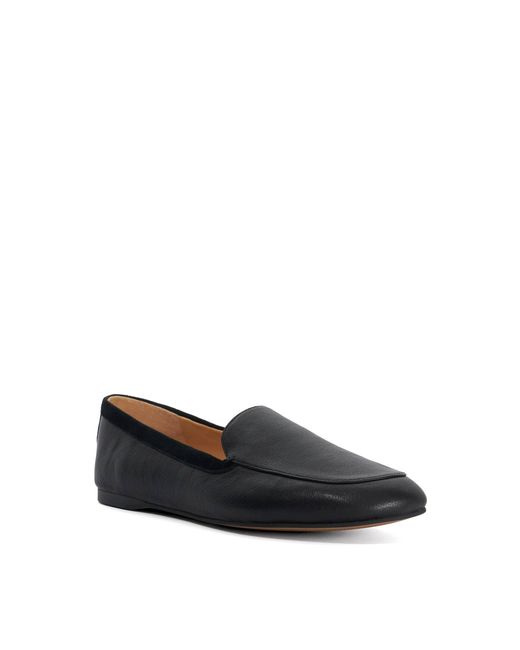 Dune Blue Gosette Leather Loafers