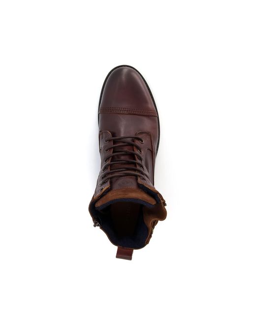 Dune Brown Call Casual Buckle Detail Ankle Boots for men
