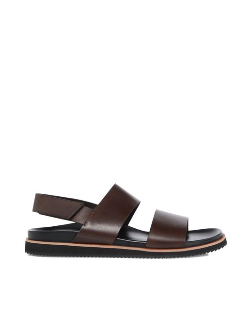 Dune Brown Idda Utilitarian Strap Sandals for men