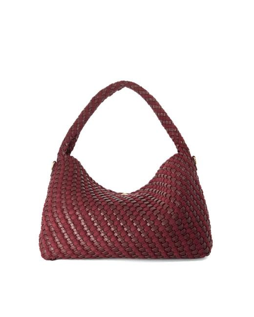 Dune Purple Deliberate L Woven Shoulder Bag