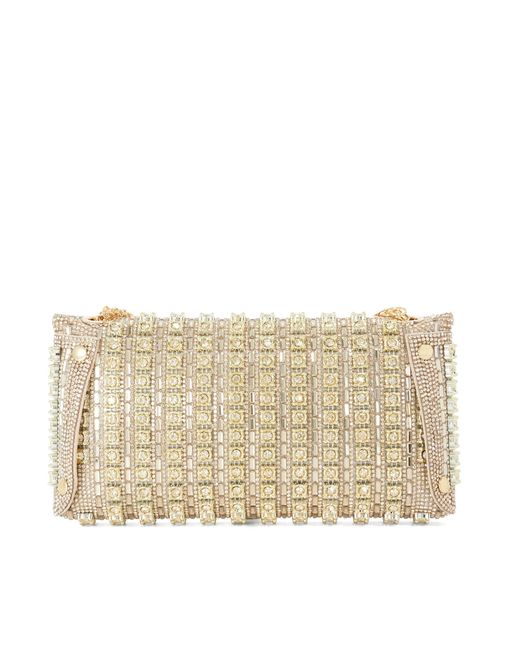 Dune Metallic Elabourate Embellished Envelope Shoulder Bag