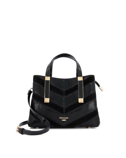 Dune Black Dinkydorry Textured Tote Bag
