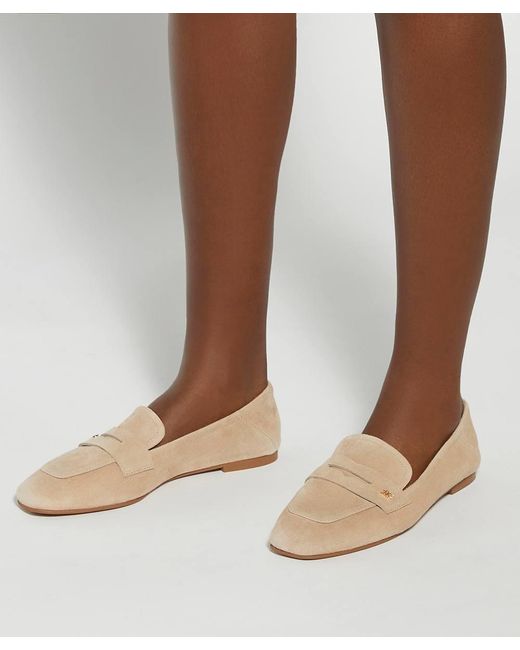 Dune Pink Glances Leather Crush Back Logo Penny Loafers