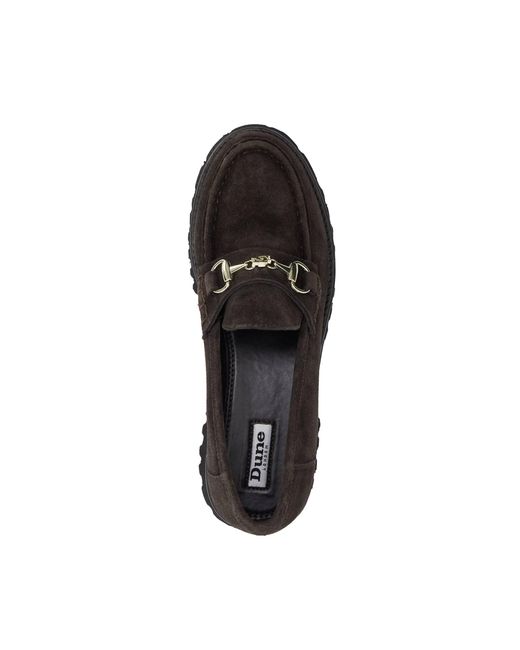 Dune Black Grissinis T Chunky Snaffle Trim Loafers