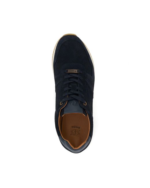 Dune Blue Trilogy Lace-Up Runner Trainers for men