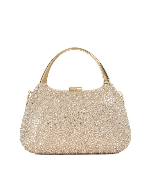 Dune Natural Beamings Handle Embellished Bag