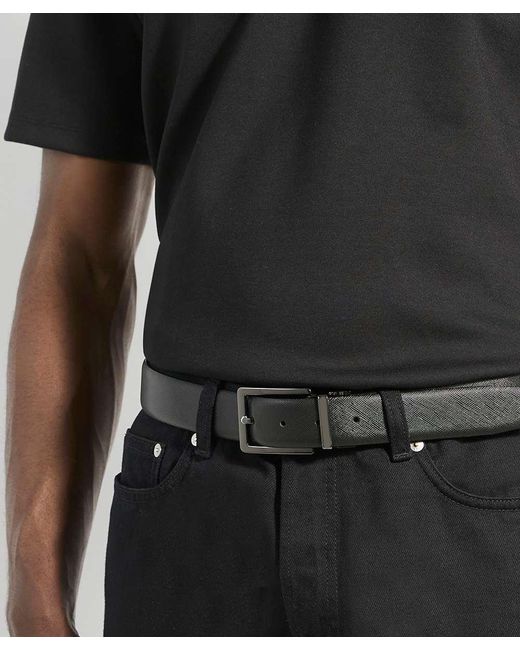 Dune Black Oakem Leather Belt for men