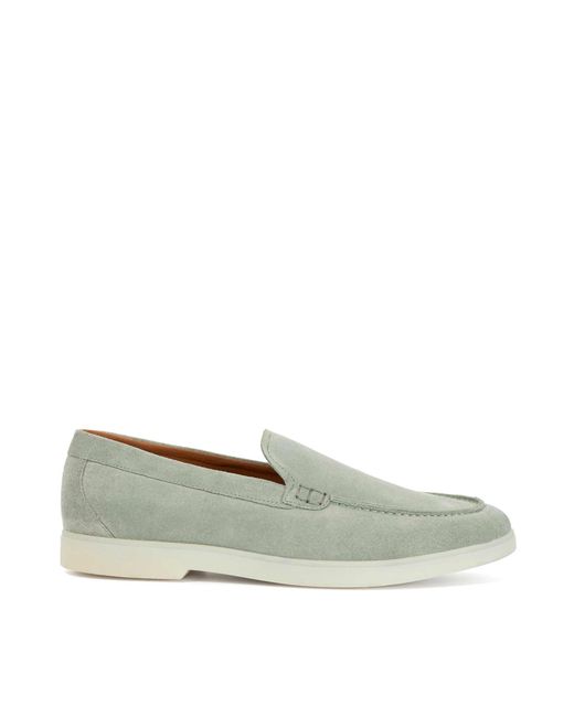 Dune Green Boltman Suede Casual Loafers for men
