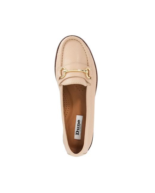 Dune Pink Wf Glenny Wide Fit Snaffle Trim Loafers
