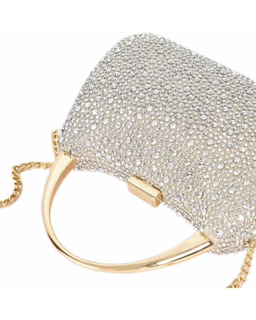 Dune Gray Beamings Handle Embellished Bag