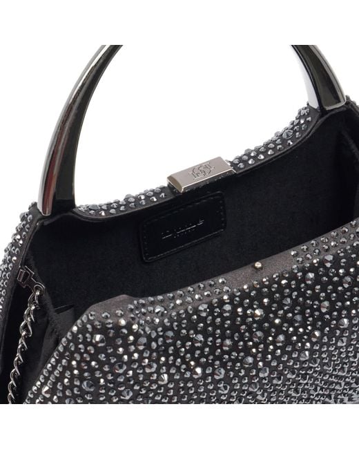 Dune Black Beamings Handle Embellished Bag