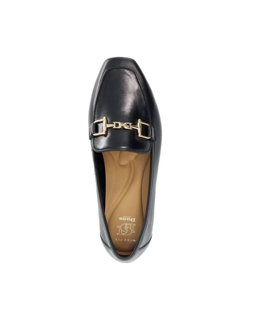 Dune Black Wf Grained Hardware-Detail Loafers