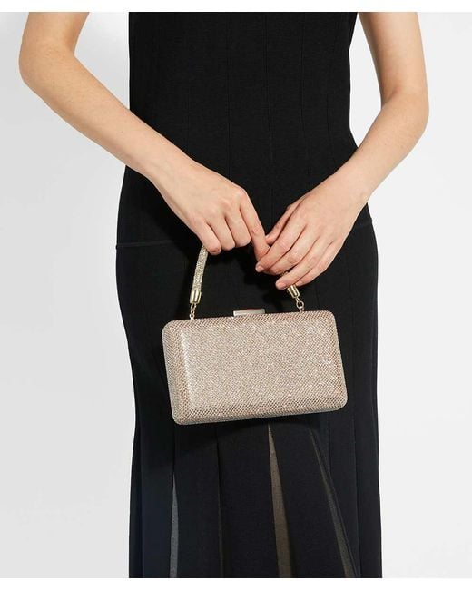 Dune Natural Beaut Diamante Handle Evening Bag