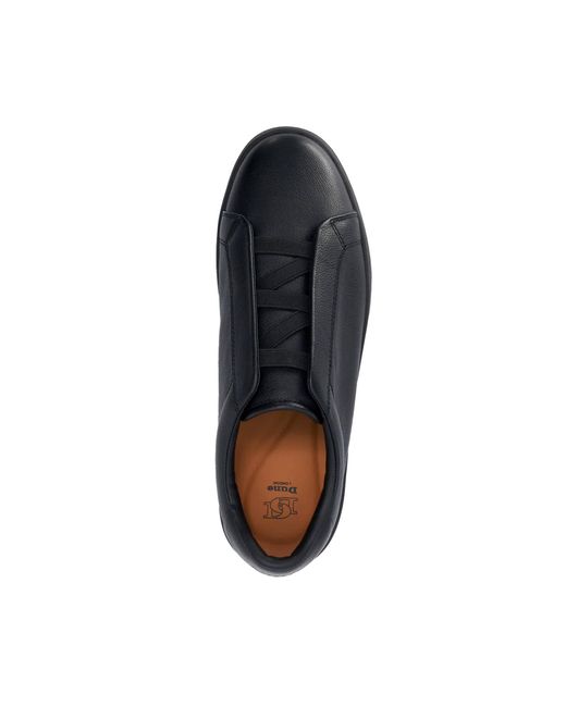 Dune Blue Troys Troys Lace-Less Cupsole Trainers for men