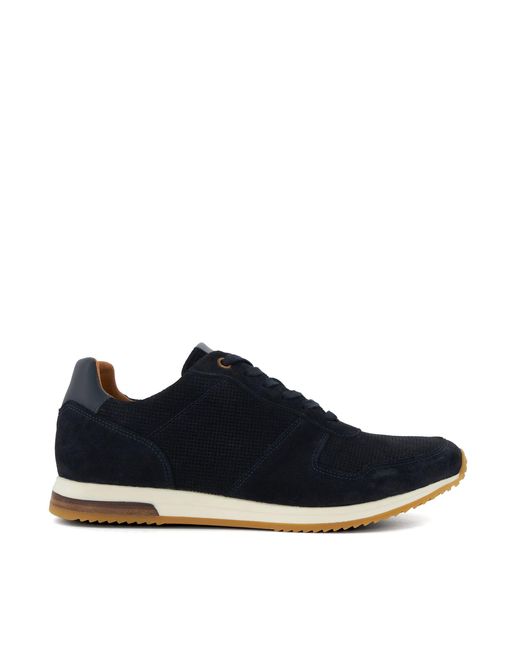 Dune Blue Trilogy Lace-Up Runner Trainers for men