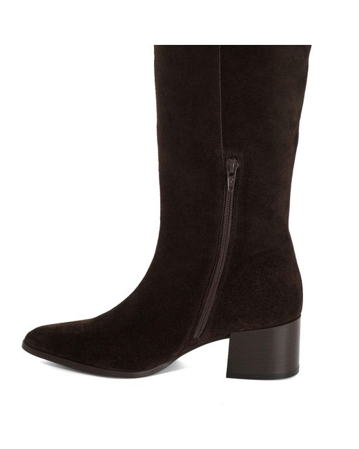 Dune Brown Tautly Heeled Knee-High Boots