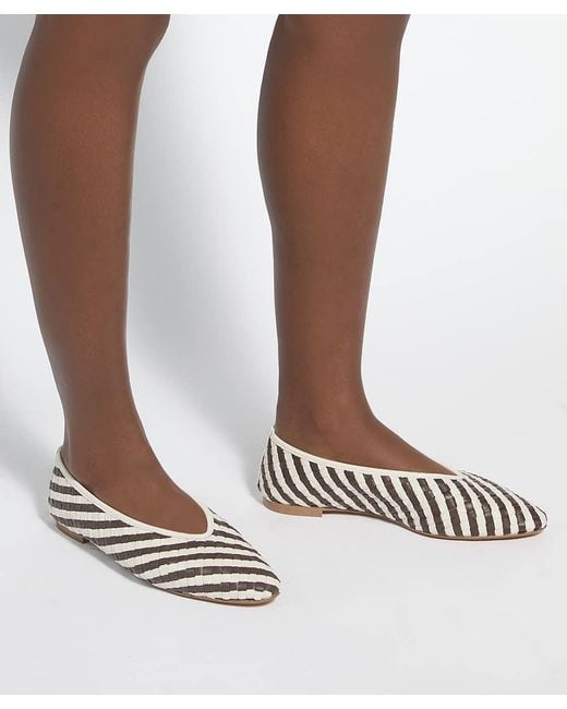 Dune Multicolor Henlee Woven Pointed Ballet Flats