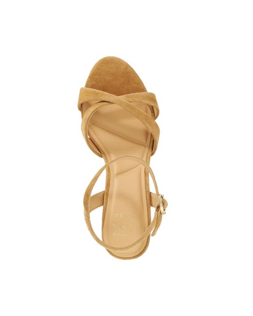 Dune Metallic Kalans Wedge Sandals