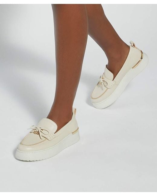 Dune Natural Glide Flatform Casual Loafer