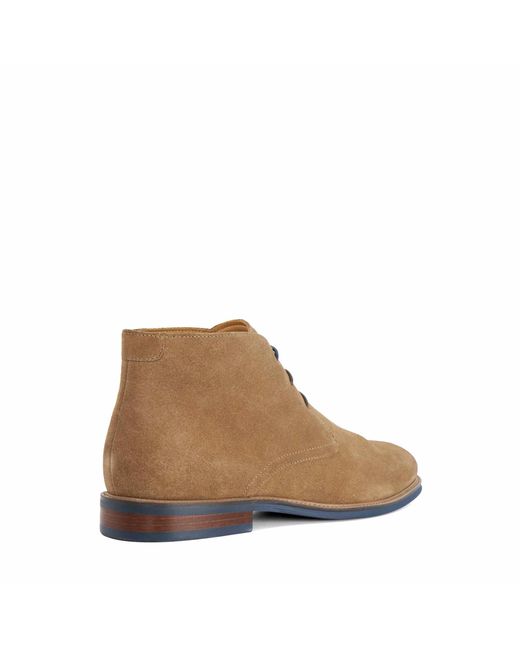 Dune Brown Millers Round Toe Lace Up Boots for men