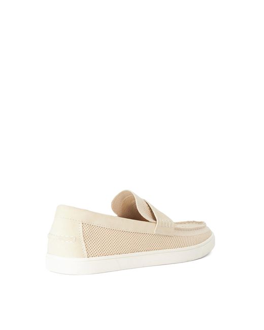 Dune Natural Benzy Casual Suede Loafers for men