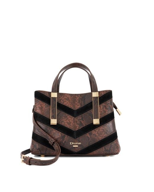 Dune Black Dinkydorry P Textured Tote Bag